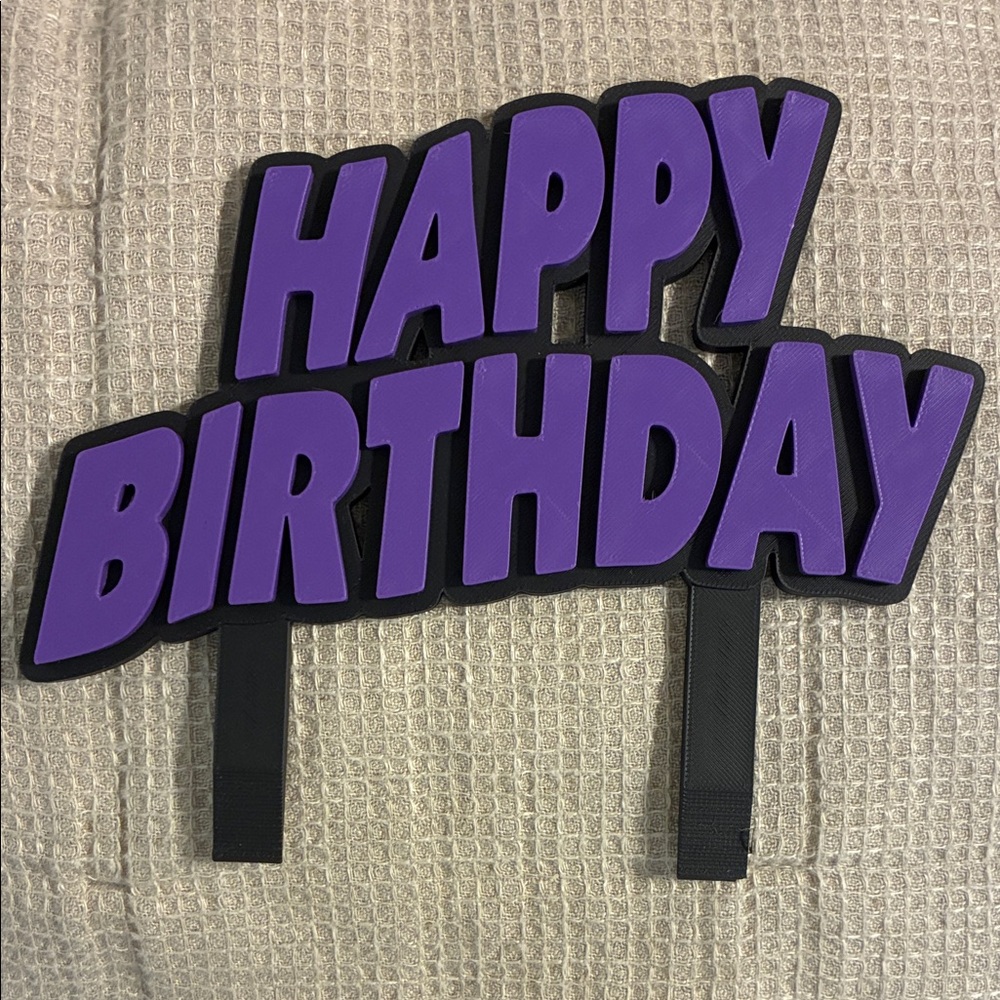 Black Sabbath inspired Birthday Cake Topper